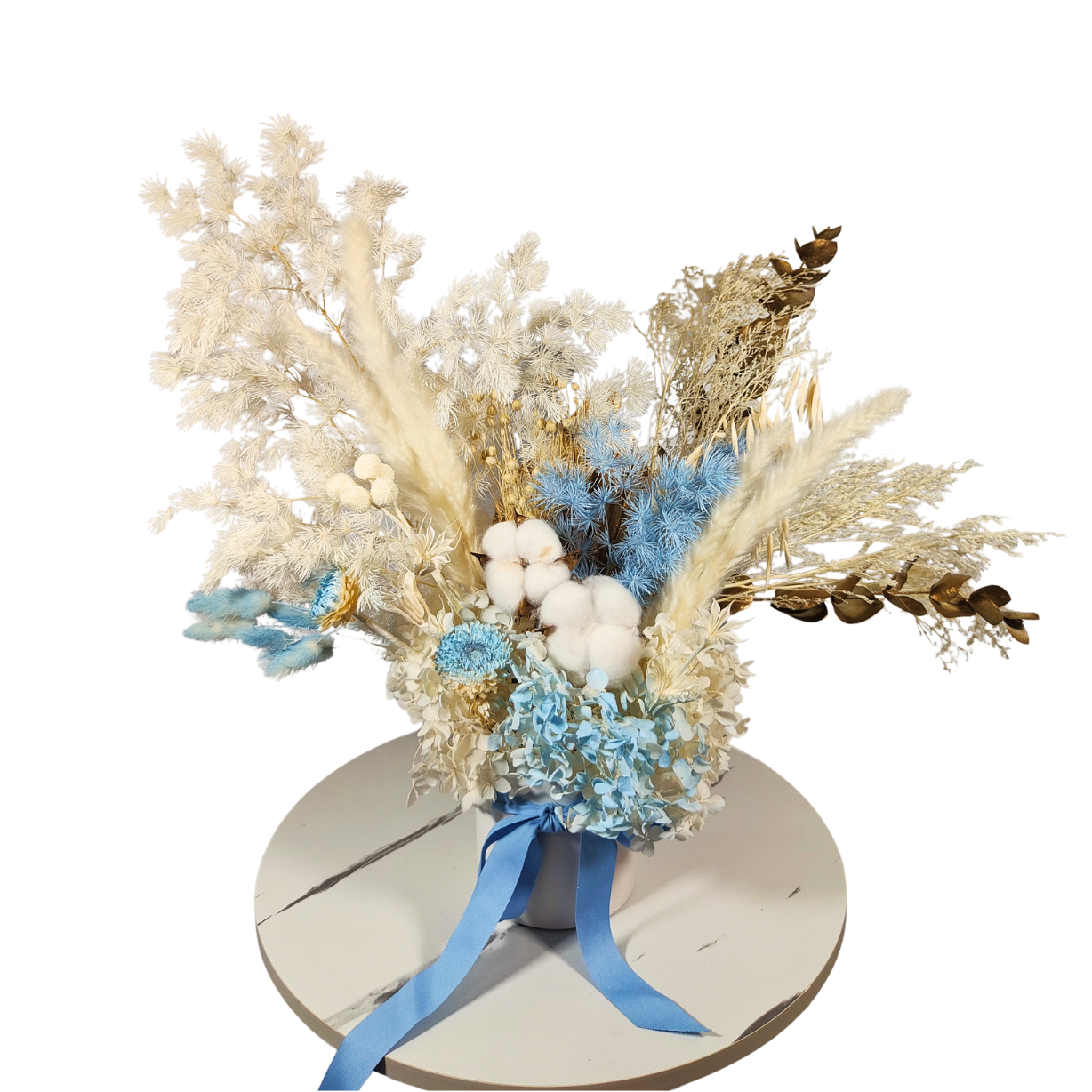 Artificial flower (blue)