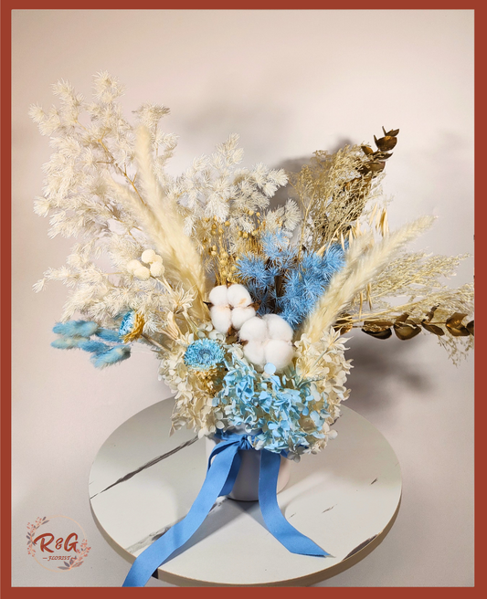 Artificial flower (blue)